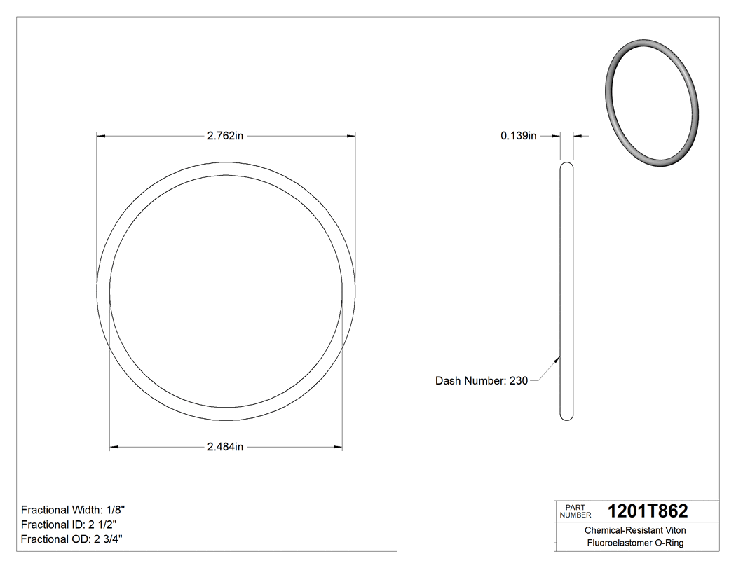 Technical drawing - 1201T862